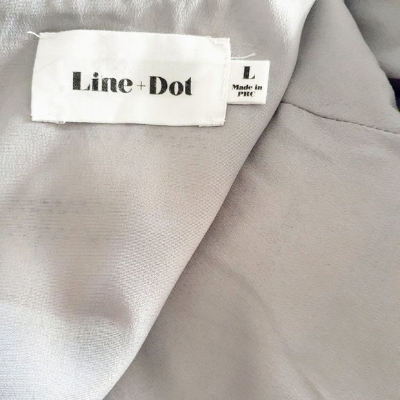 Line&Dot Short Sleeved Frontier Plaid Dress Size L - Picture 6 of 6